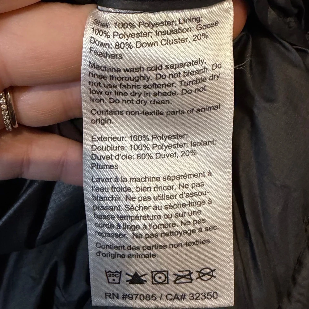 Outdoor‎ Research Mens Transcendent Down Hoody Black Puffer Jacket Sm 650 Fill